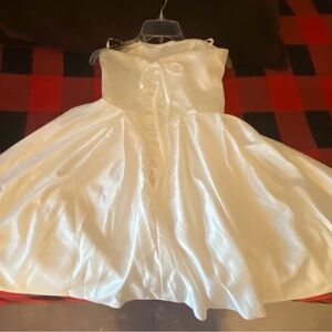 Elegant White Petite Dress